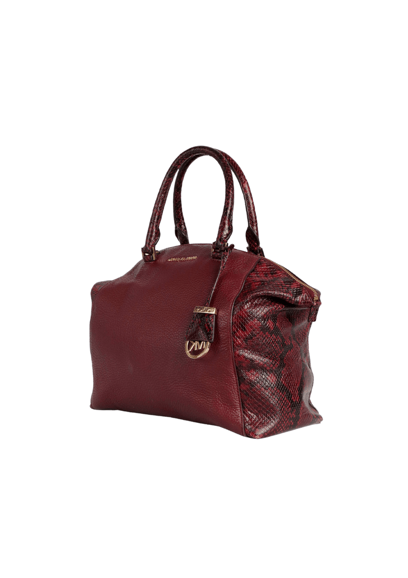 LEATHER HANDLE BAG