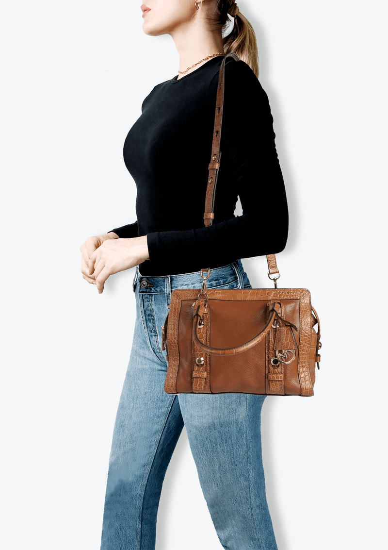 LEATHER SATCHEL BAG