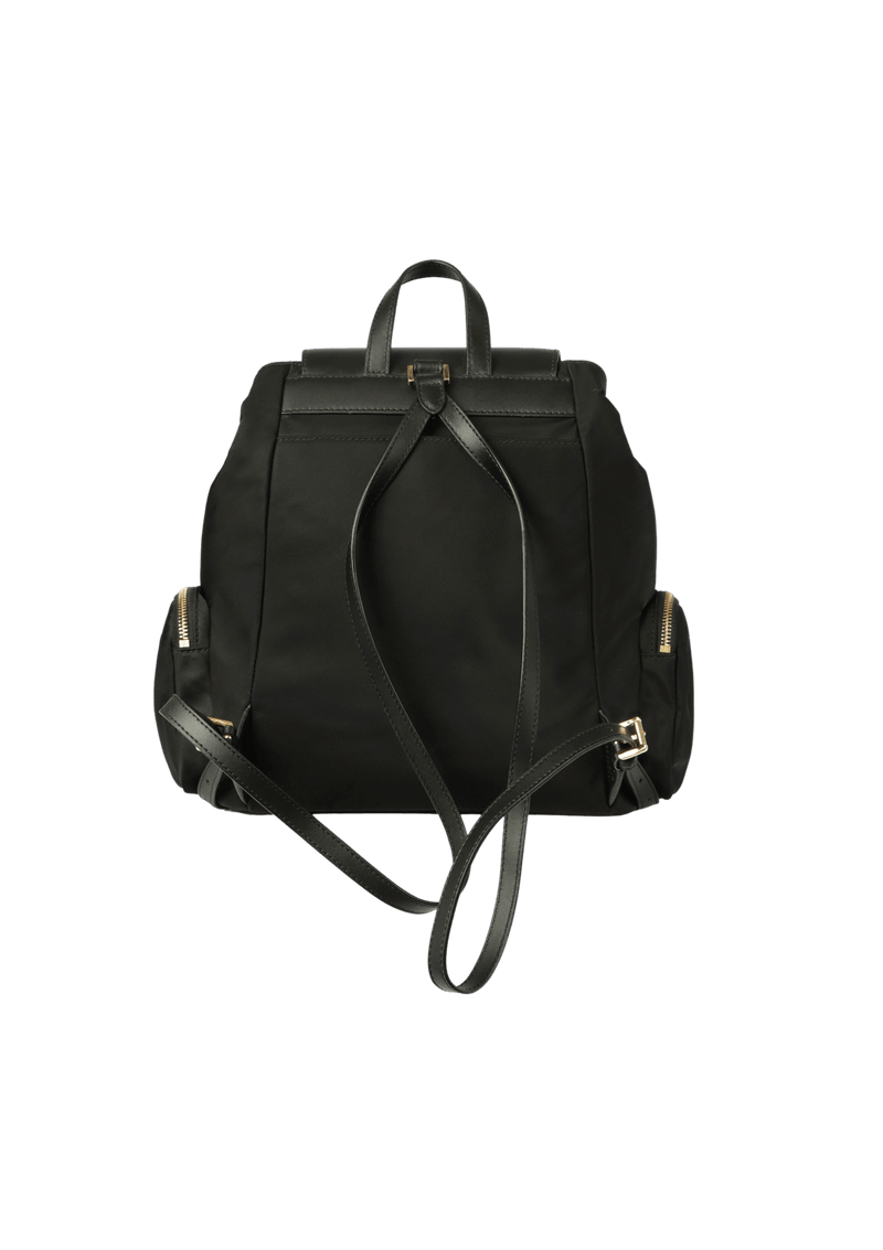 LEATHER-TRIMMED BACKPACK