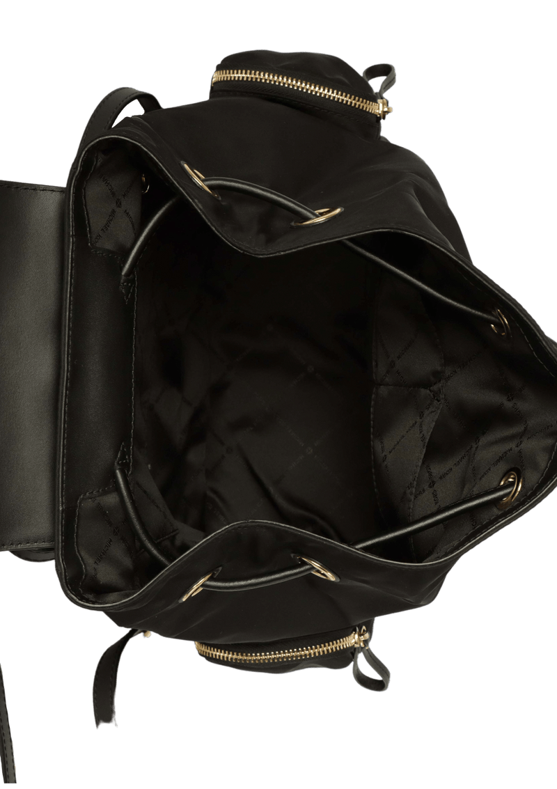 LEATHER-TRIMMED BACKPACK