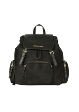 LEATHER-TRIMMED BACKPACK