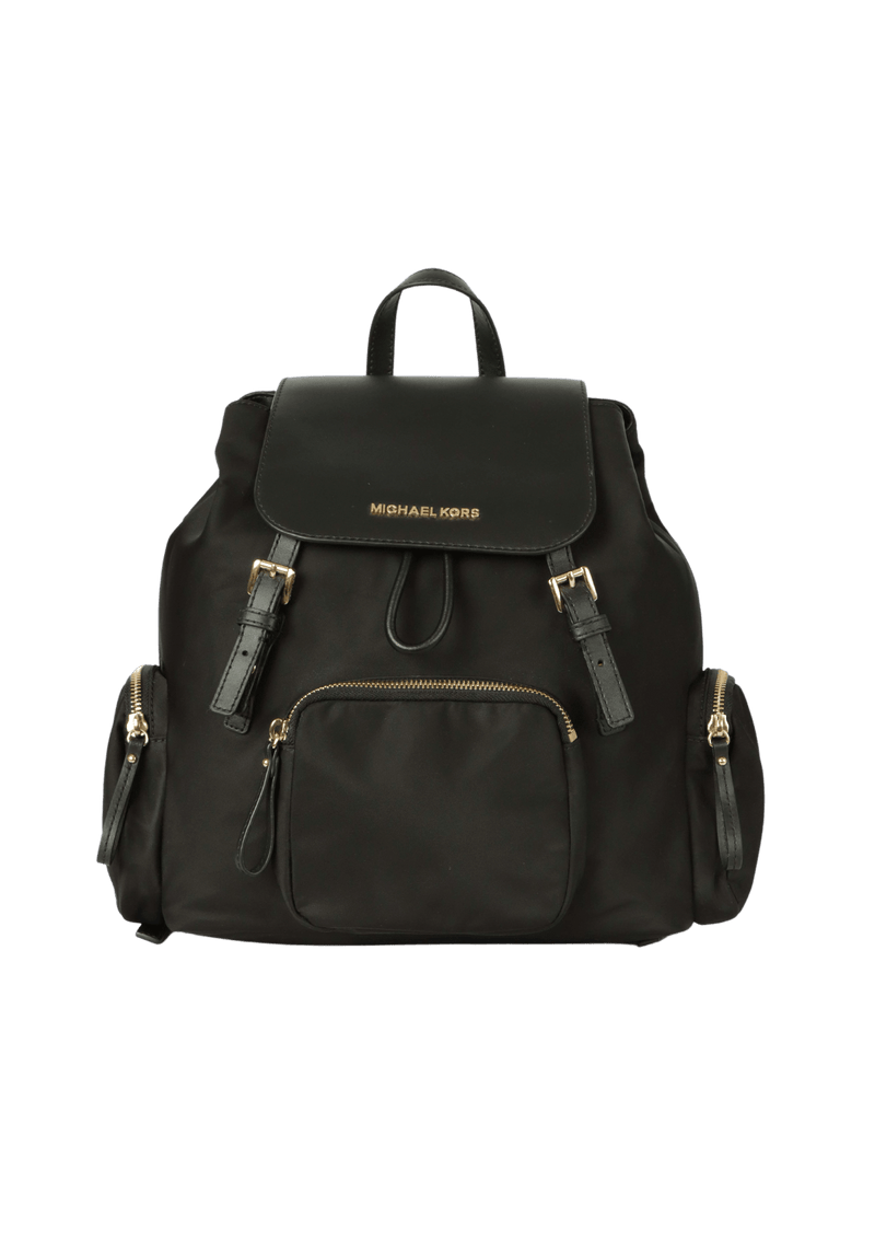 LEATHER-TRIMMED BACKPACK