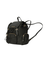 LEATHER-TRIMMED BACKPACK