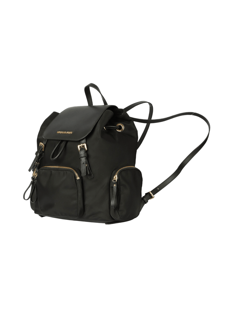 LEATHER-TRIMMED BACKPACK