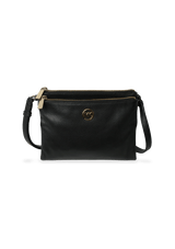 LOGO GRAINED LEATHER BAG