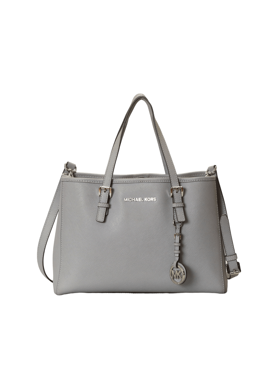 BOLSA MICHAEL KORS MEDIUM JET SET TRAVEL BAG CINZA ORIGINAL – Gringa