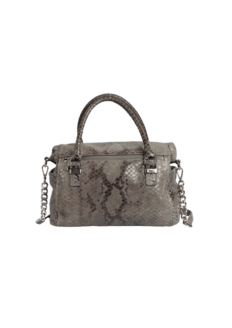 SNAKESKIN SATCHEL BAG