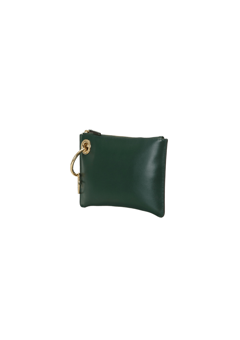 BOLSA MICHAEL KORS TRI COLOR LEATHER POUCH TRIO VERDE ORIGINAL Gringa