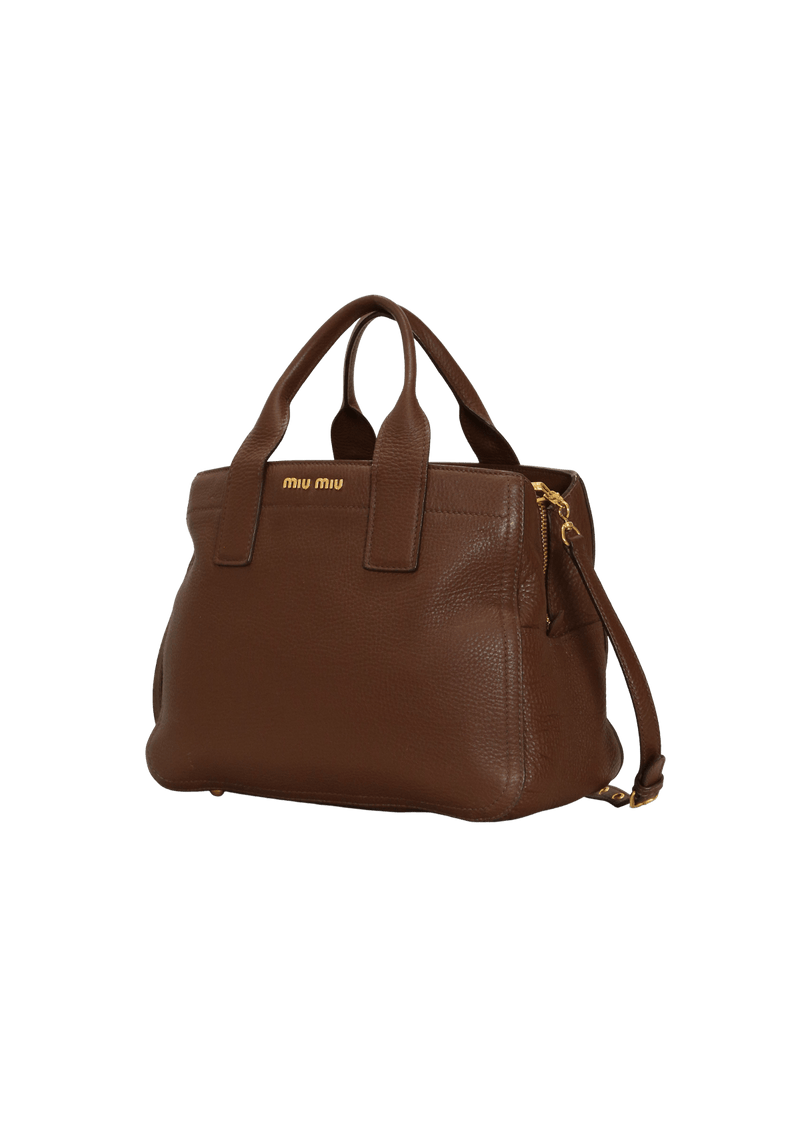 CARIBOU LEATHER SATCHEL