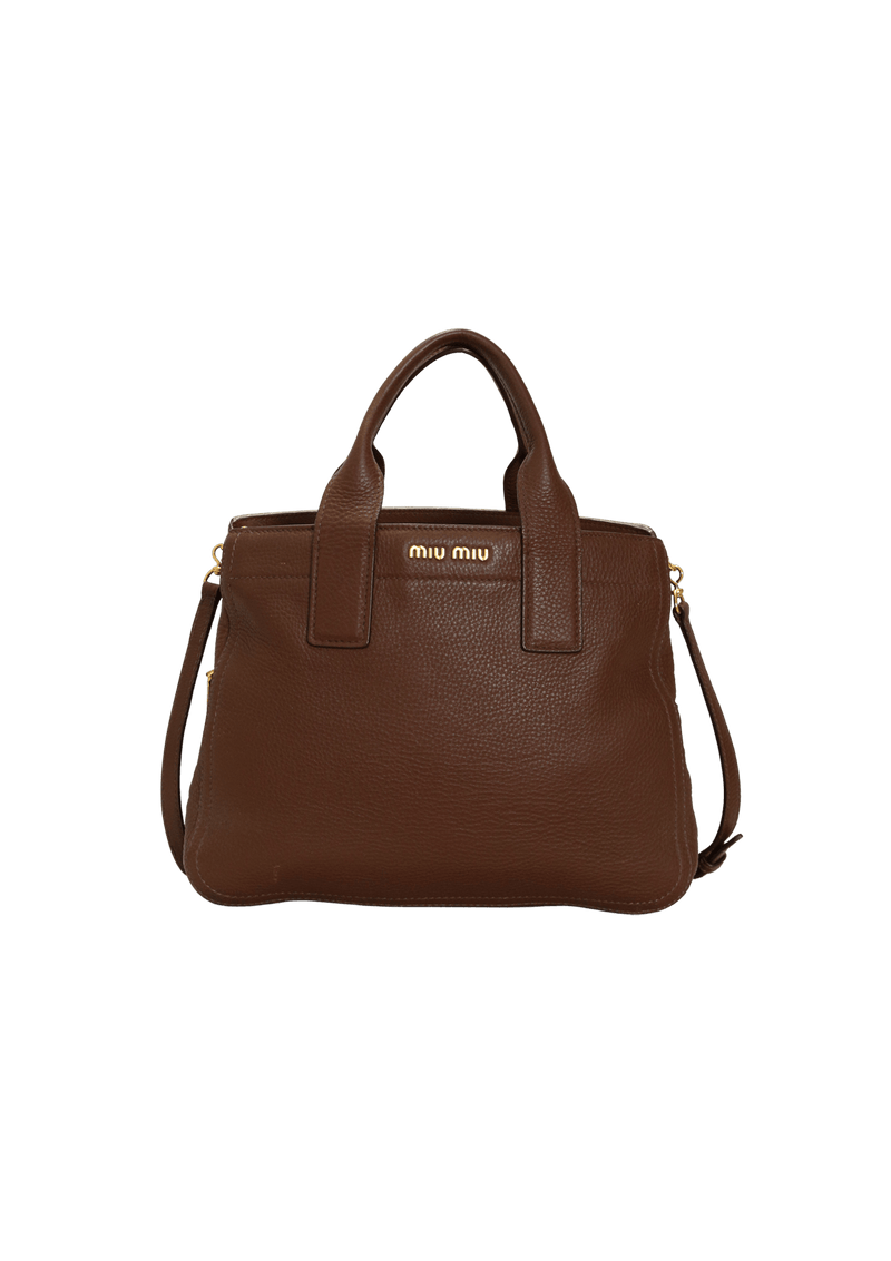 CARIBOU LEATHER SATCHEL