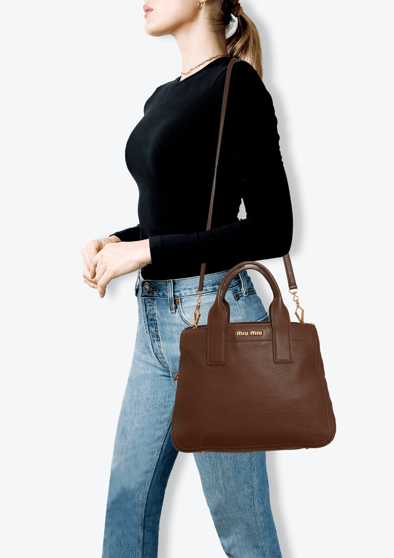 CARIBOU LEATHER SATCHEL