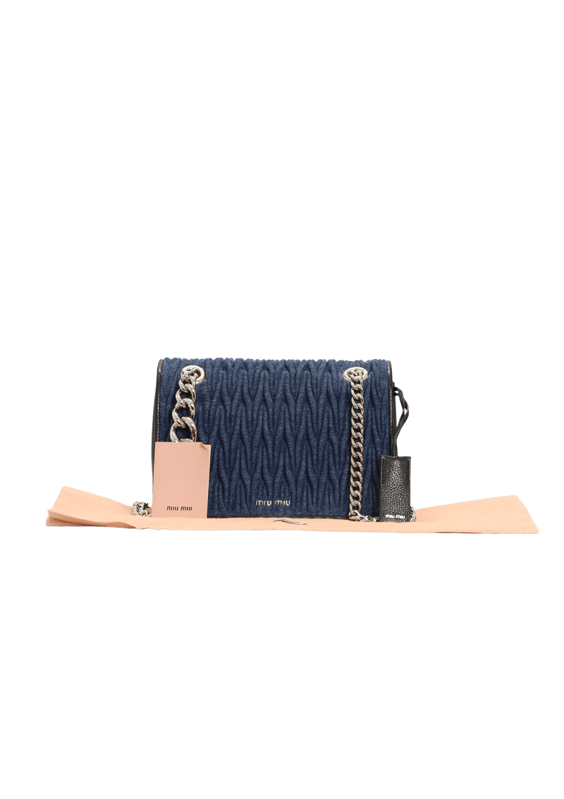 DENIM MATELASSE CLUB BAG