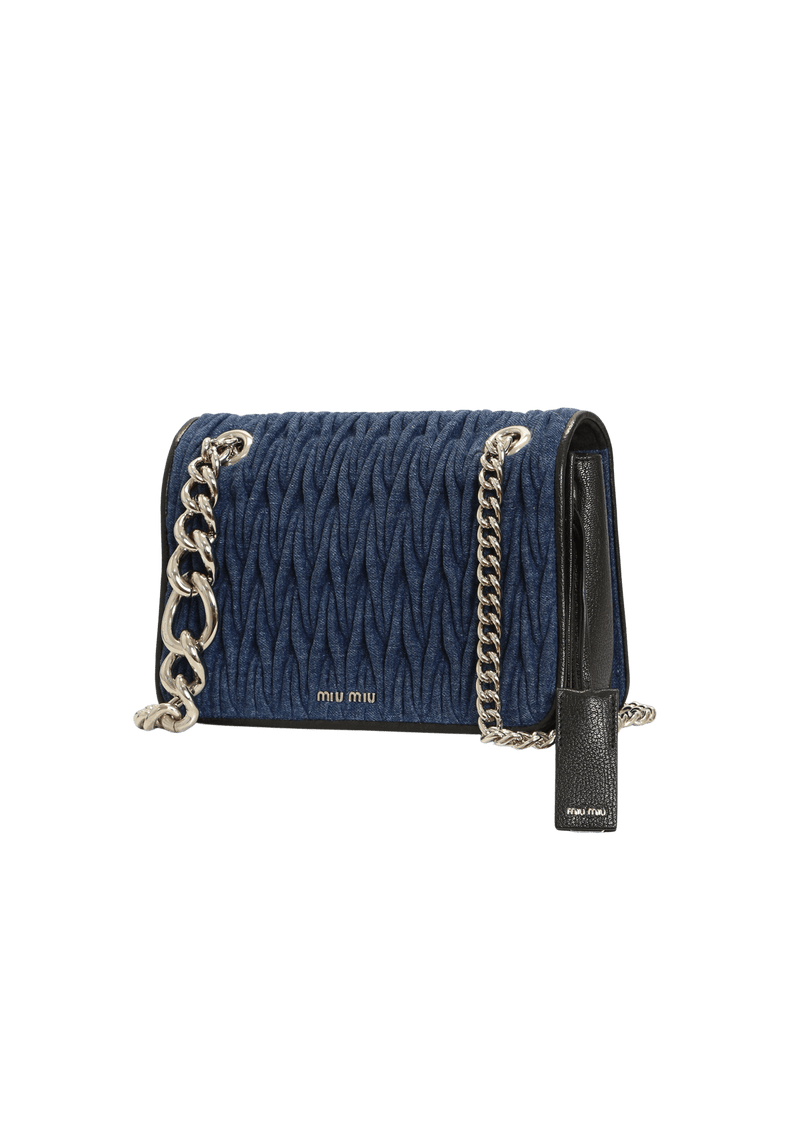 DENIM MATELASSE CLUB BAG