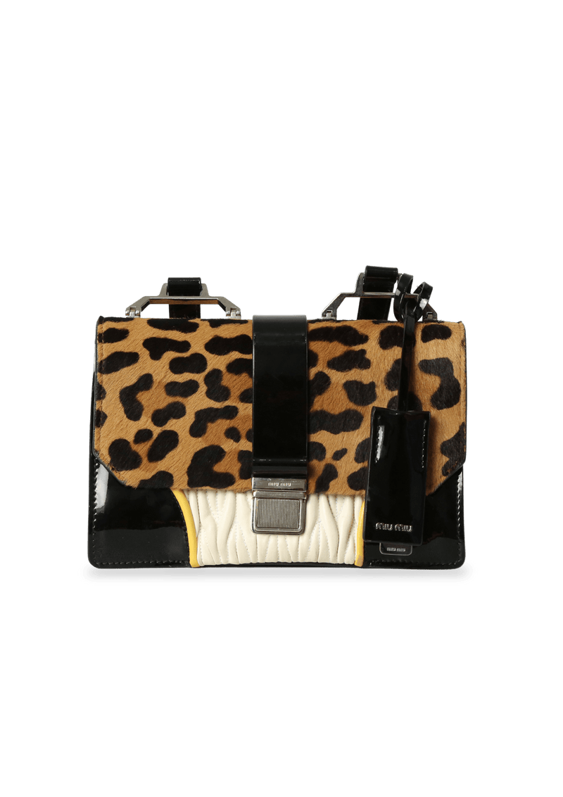 LEOPARD FLAP BAG