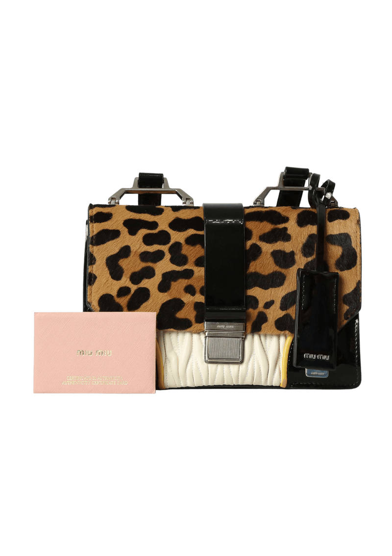 LEOPARD FLAP BAG