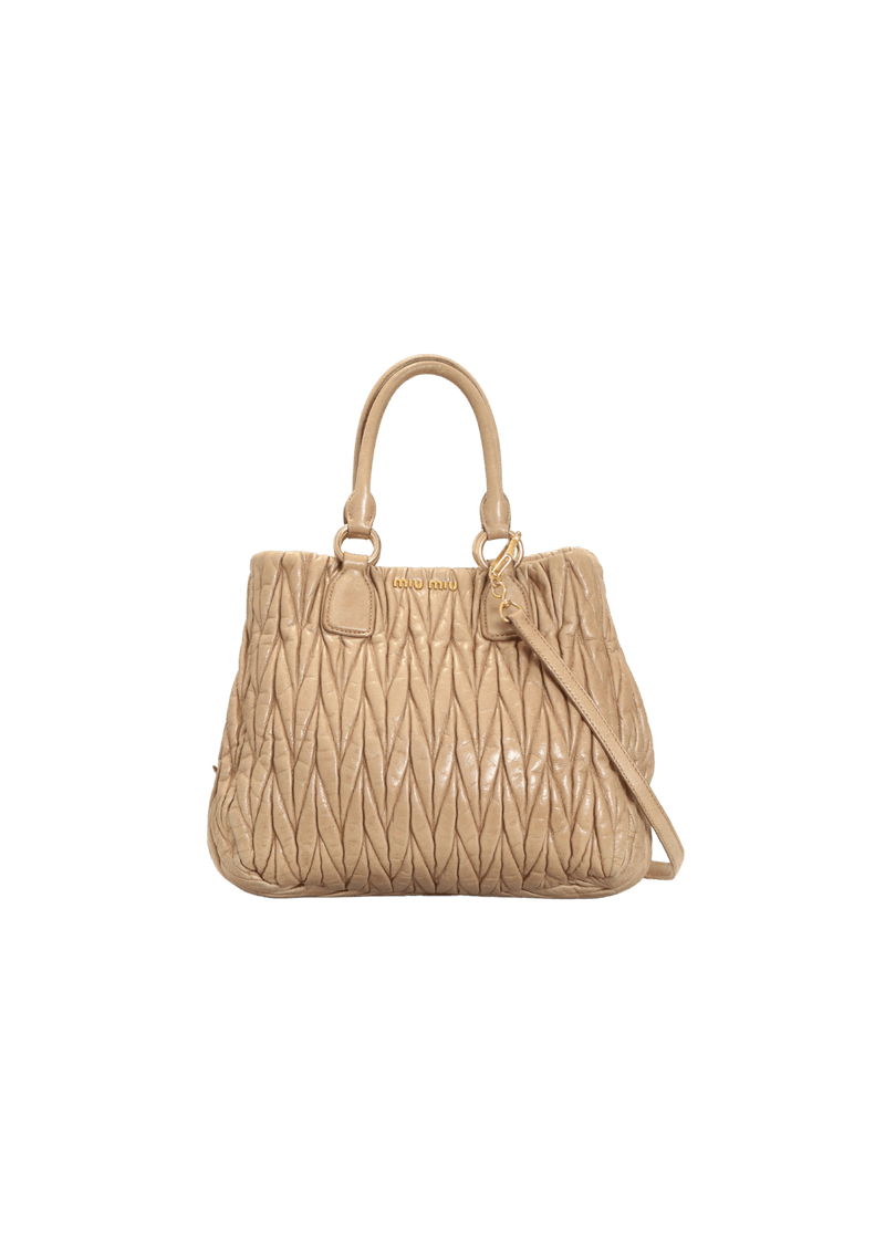 MATELASSÉ SATCHEL BAG