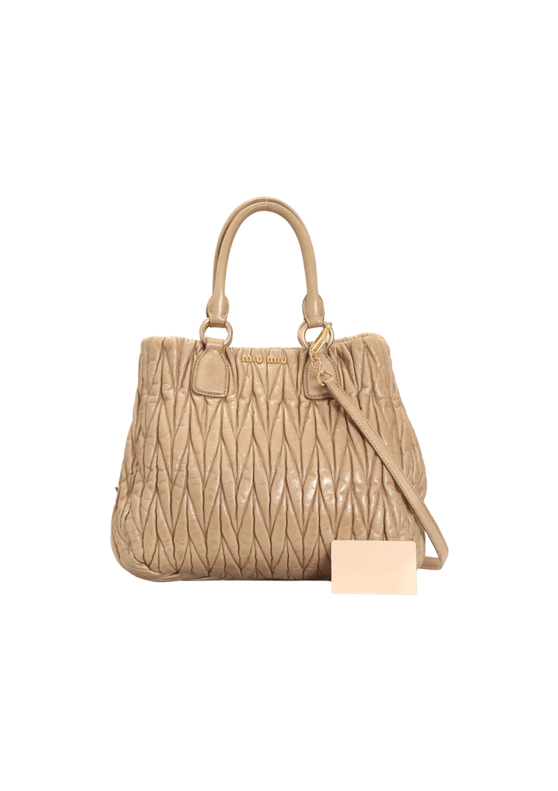 MATELASSÉ SATCHEL BAG