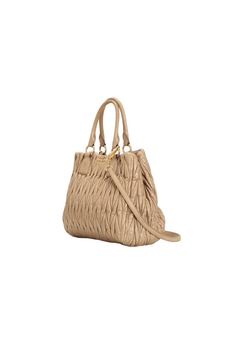 MATELASSÉ SATCHEL BAG