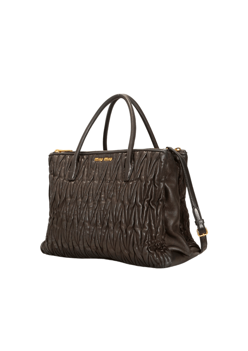 MATELASSE SATCHEL BAG