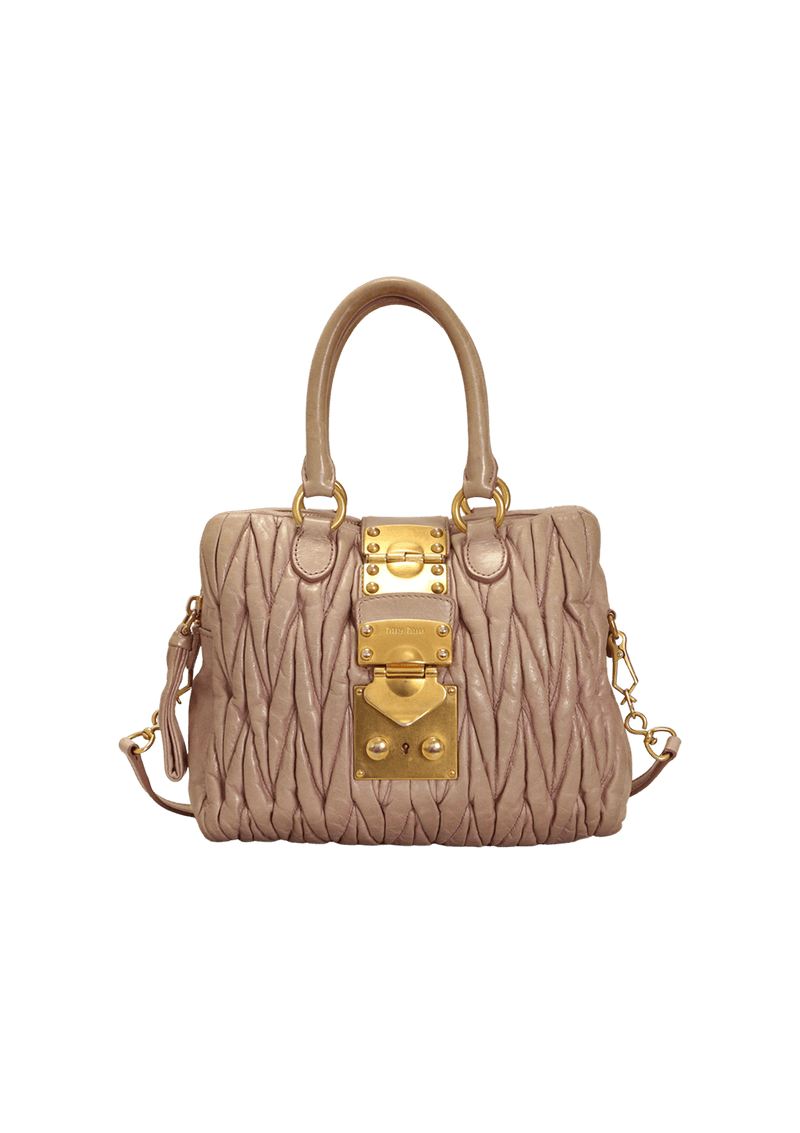 MATELASSE SATCHEL BAG