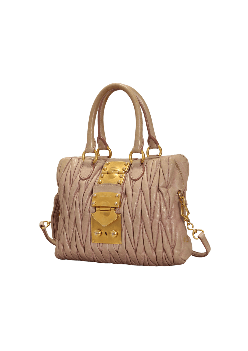 MATELASSE SATCHEL BAG