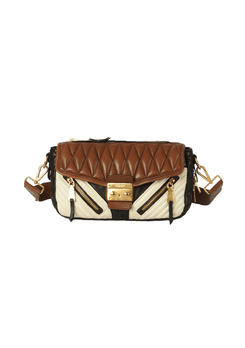 BOLSA MIU MIU NAPPA BIKER BAG MARROM ORIGINAL – Gringa