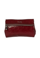 PATENT LEATHER CLUTCH