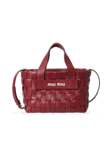 WOVEN NAPPA LEATHER BAG