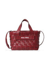 WOVEN NAPPA LEATHER BAG