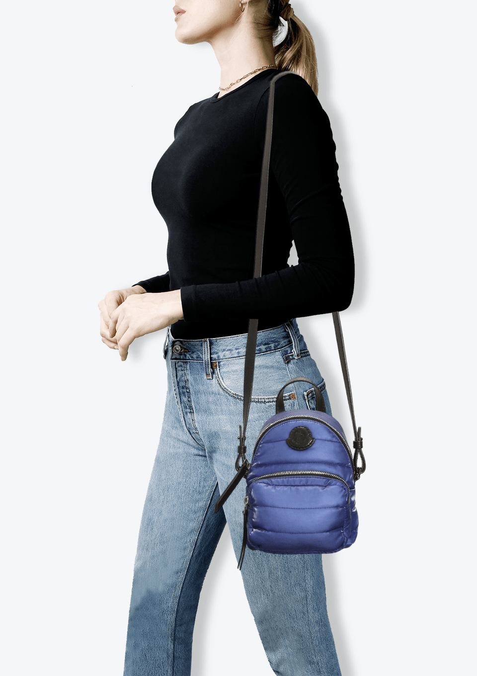 BOLSA MONCLER KILIA SMALL BAKCPACK AZUL ORIGINAL – Gringa