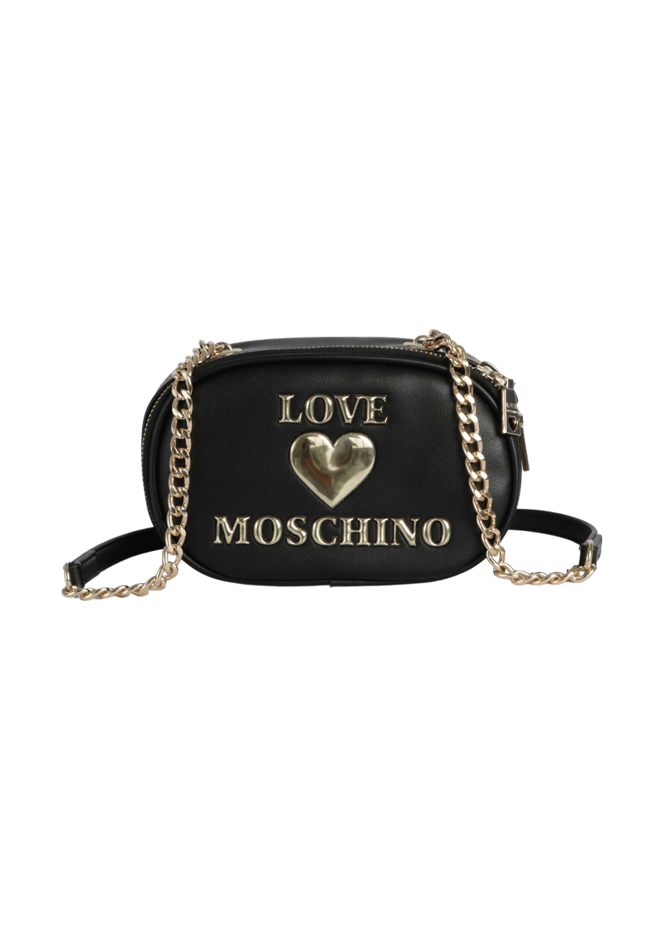 BOLSA MOSCHINO LEATHER CHAIN-LINK BAG PRETO ORIGINAL – Gringa