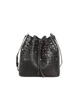 LOVE PERFORATED BUCKET BAG