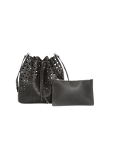 LOVE PERFORATED BUCKET BAG