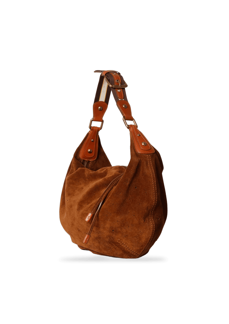 Bolsa Louis Vuitton Original Onatah Suede Marrom feminina