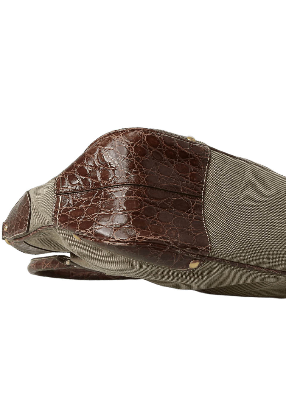 BOLSA PRADA CANAPA CANVAS SHOULDER BAG MARROM – Gringa