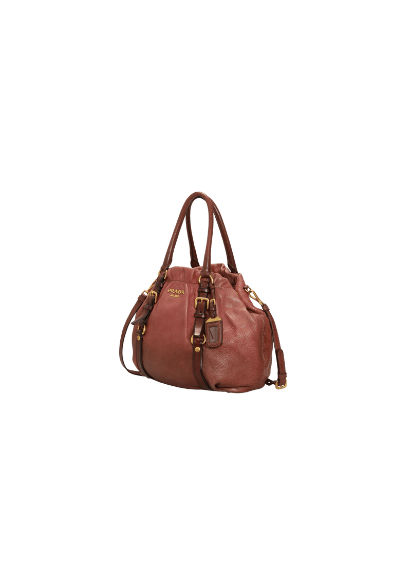 BOLSA PRADA CERVO ANTIK TOTE VINHO ORIGINAL Gringa