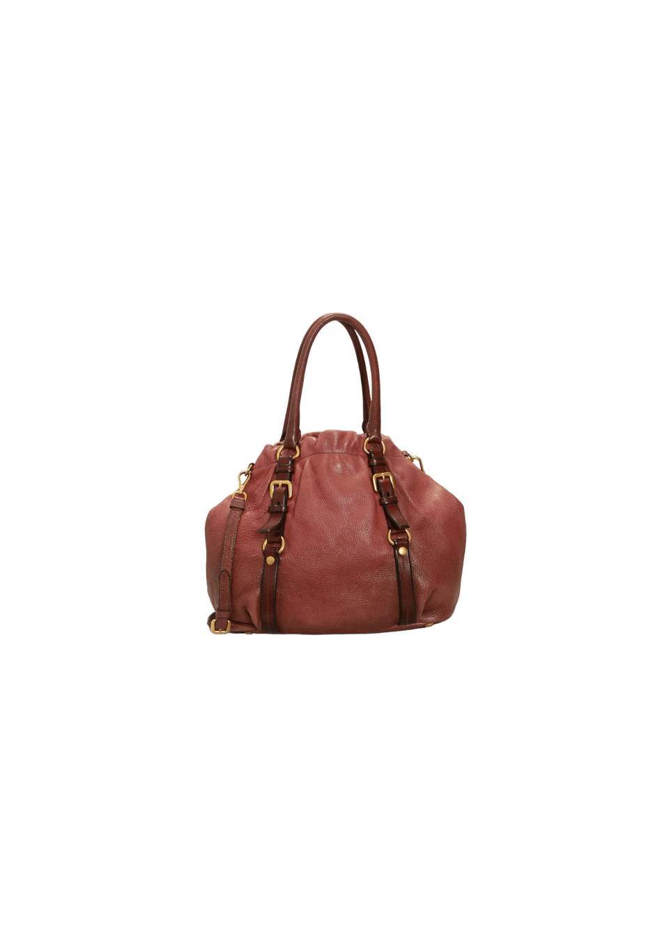 BOLSA PRADA CERVO ANTIK TOTE VINHO ORIGINAL – Gringa