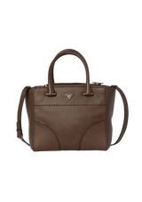 CITY CALF STITCHED POCKET TOTE