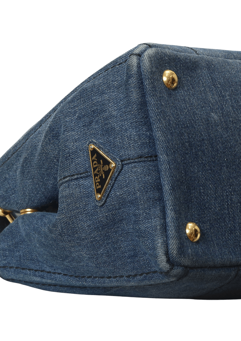 DENIM CANAPA LOGO TOTE