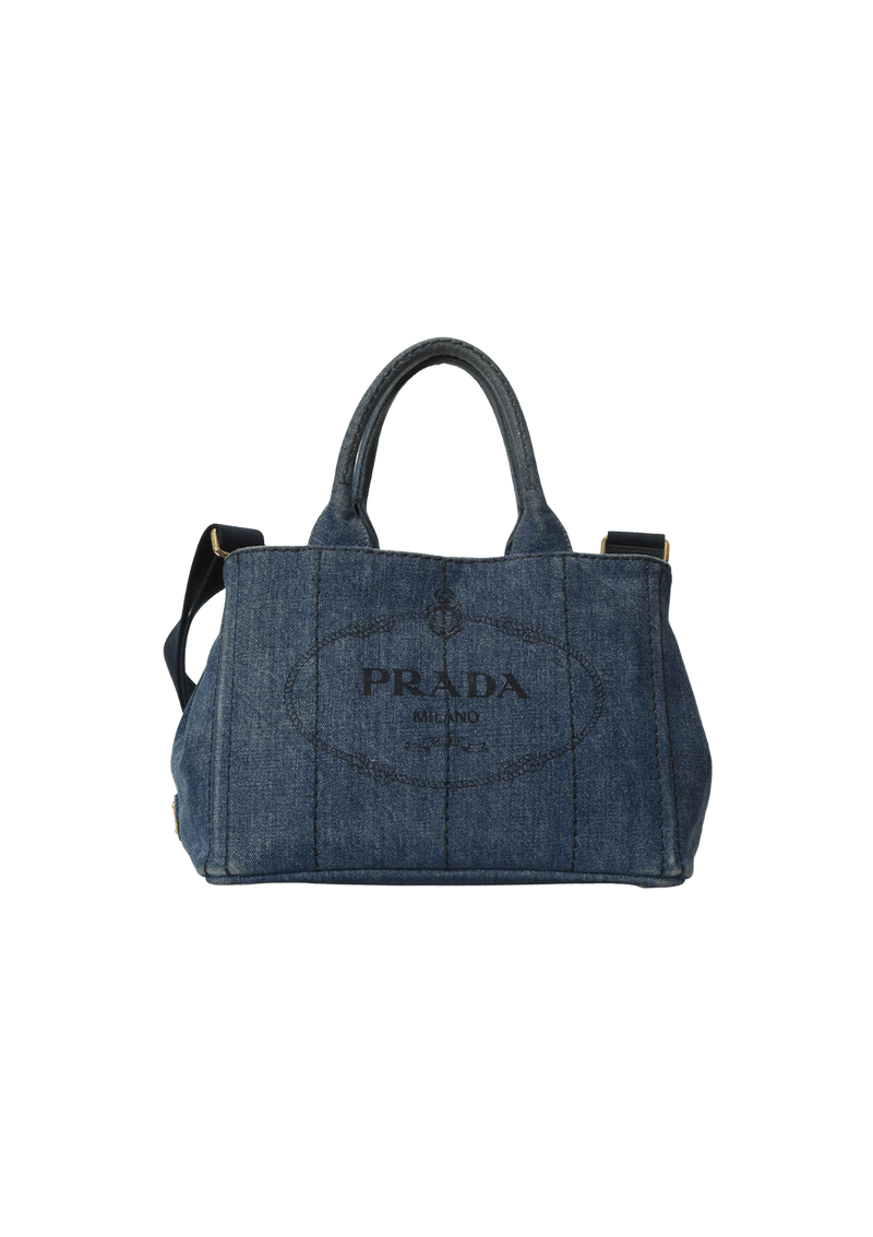 DENIM CANAPA LOGO TOTE