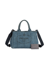 DENIM CANAPA LOGO TOTE