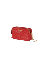 IMPUNTURE MINI DIAGRAMME DOUBLE ZIP CROSSBODY