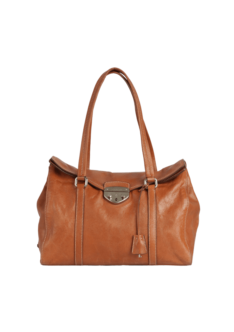 EASY FOLDOVER PUSHLOCK SHOULDER BAG