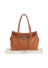 EASY FOLDOVER PUSHLOCK SHOULDER BAG