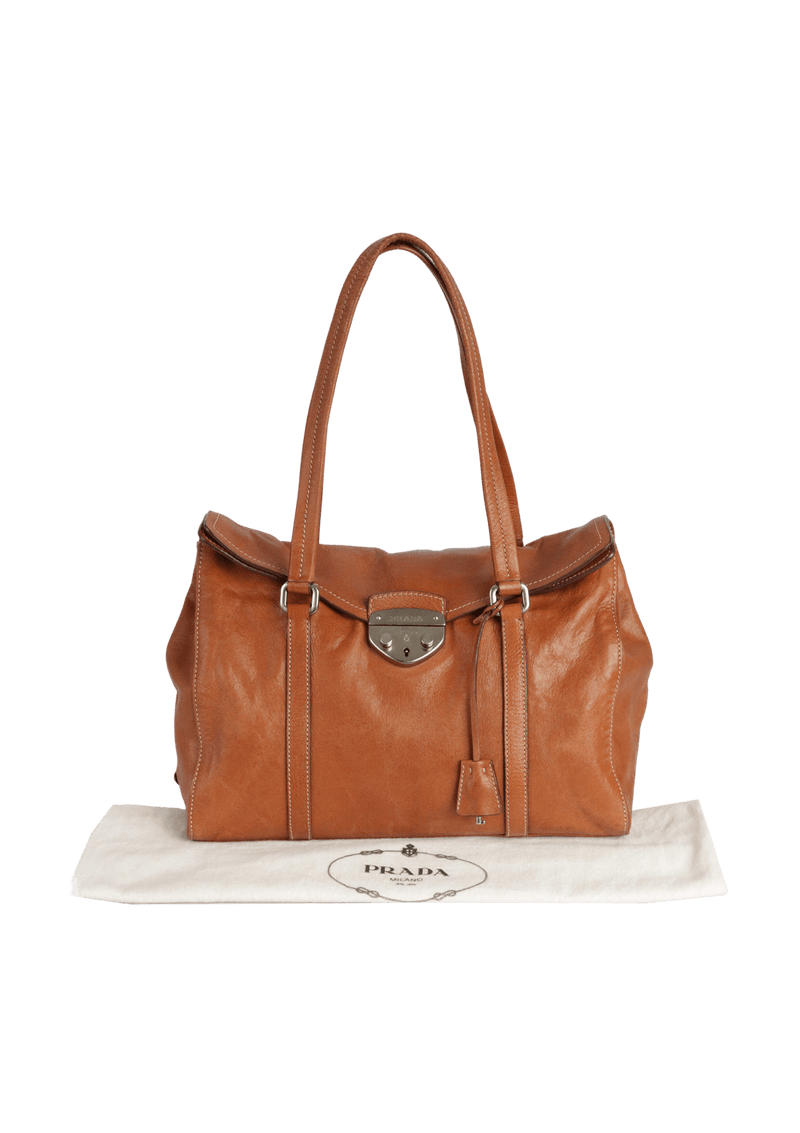 EASY FOLDOVER PUSHLOCK SHOULDER BAG