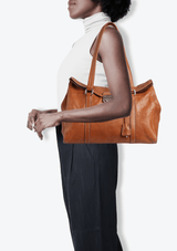 EASY FOLDOVER PUSHLOCK SHOULDER BAG