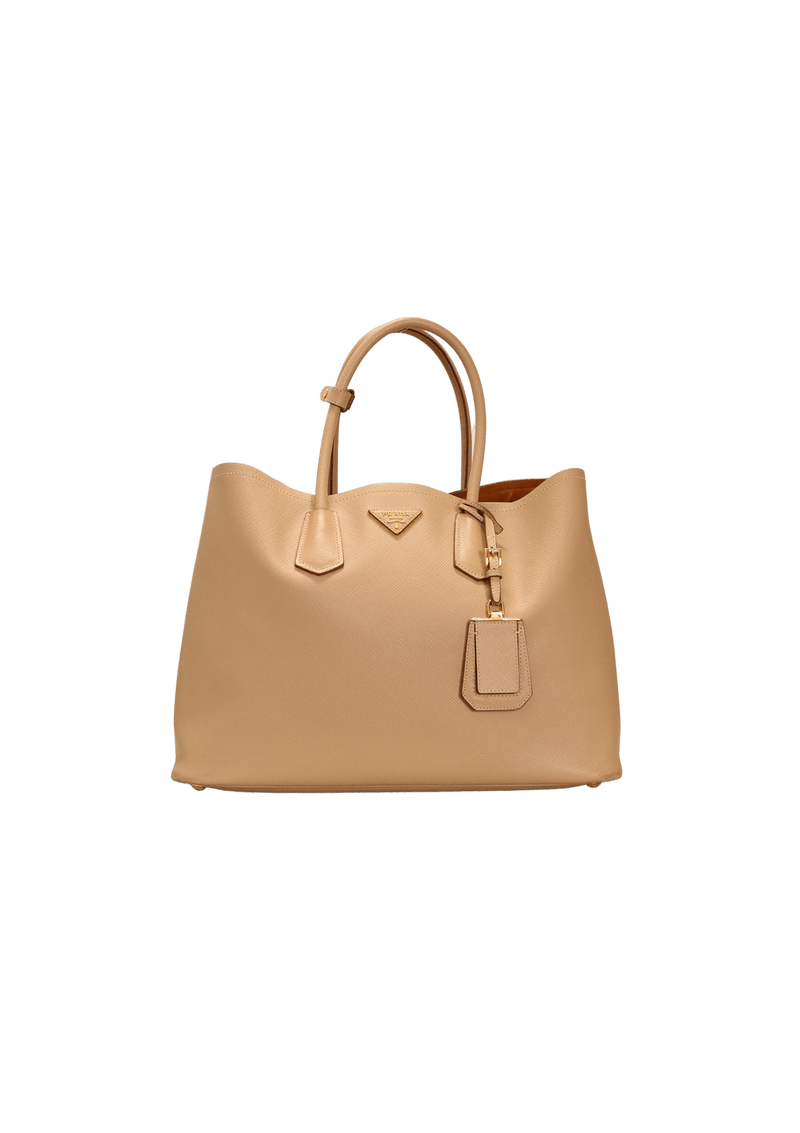 LARGE SAFFIANO CUIR DOUBLE TOTE