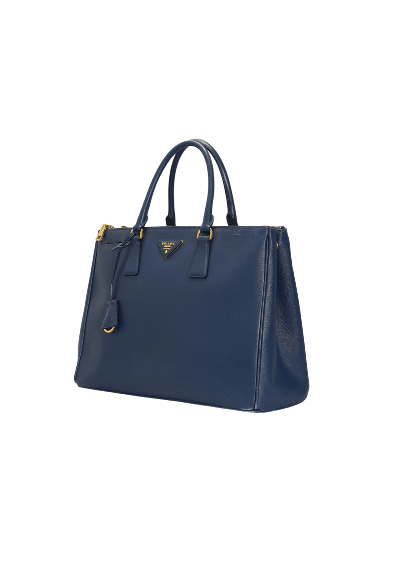 LARGE SAFFIANO LUX DOUBLE ZIP GALLERIA