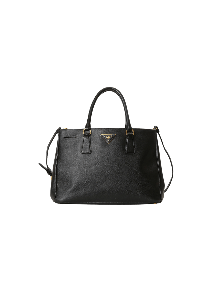 LARGE SAFFIANO LUX DOUBLE ZIP GALLERIA