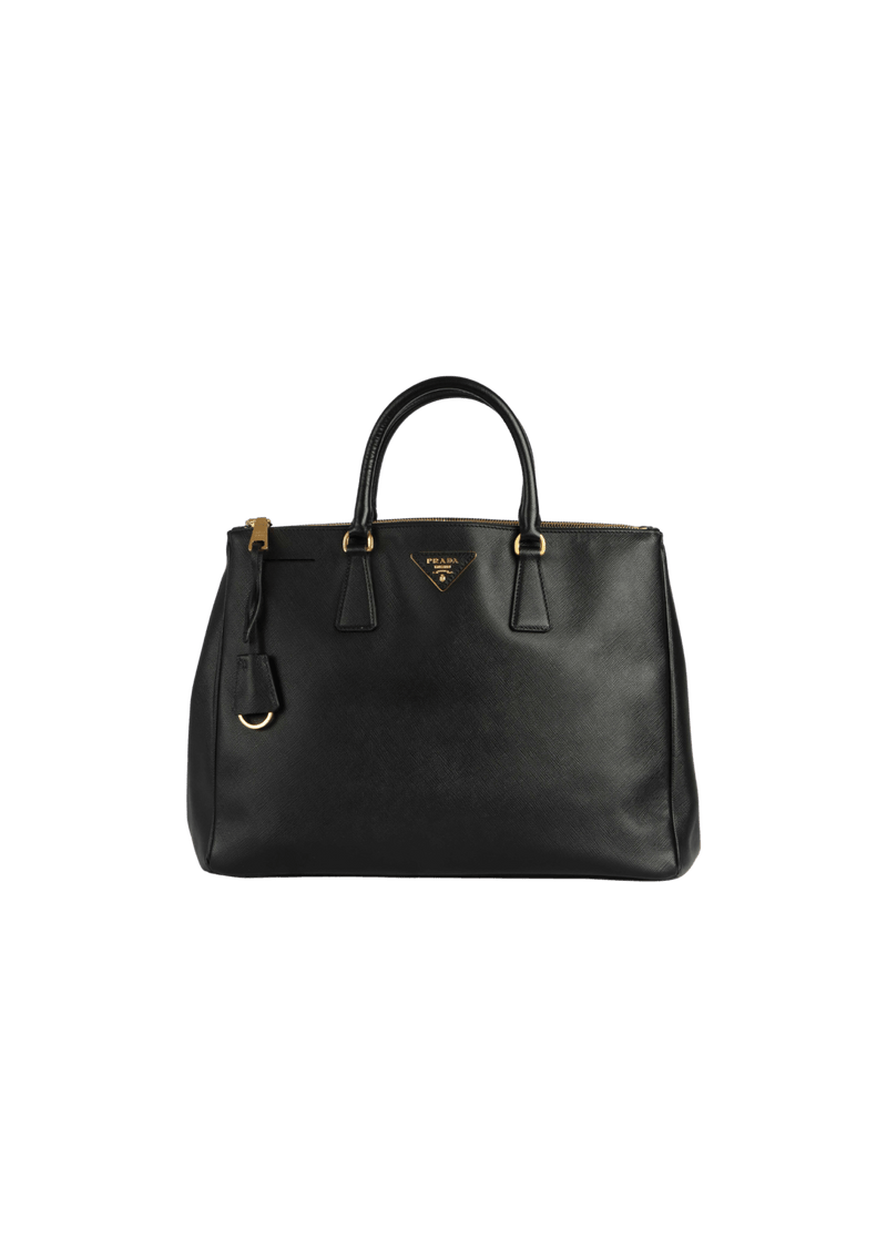 LARGE SAFFIANO LUX DOUBLE ZIP GALLERIA